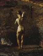 Thomas Eakins Study for William Rush Carving His Allegorical Figure of the Schuylkill oil painting reproduction